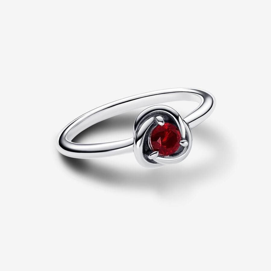 Anello Cerchio Eterno Rosso Scuro