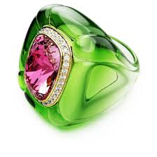 Anello cocktail Dulcis Taglio Cushion Pavé Multicolore - ANELLI