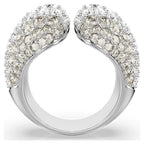 Anello cocktail Sublima Taglio Round Bianco Placcato rodio SWAROVSKI MISURA 55 - ANELLO