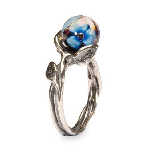 Anello con Fiore Blu
