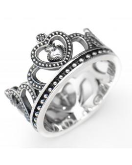 Anello Corona con Sacro Cuore
