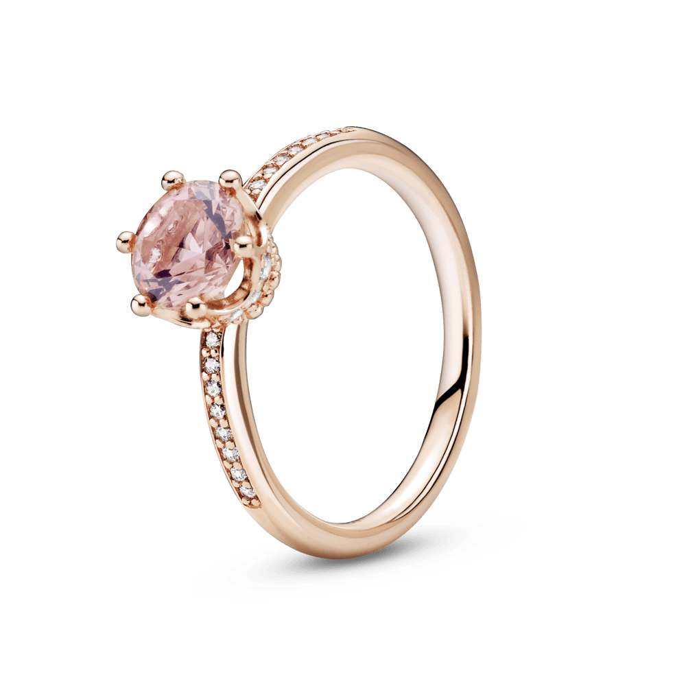 Anello Corona rosa Scintillante 60