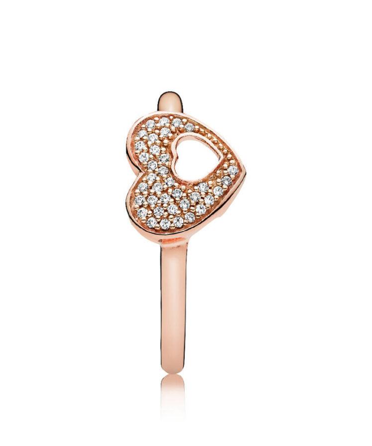 Anello Cuore Scintillante