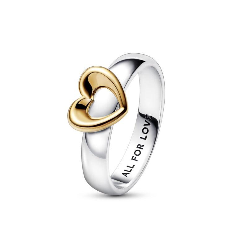 Anello Cuore scorrevole "All for love"