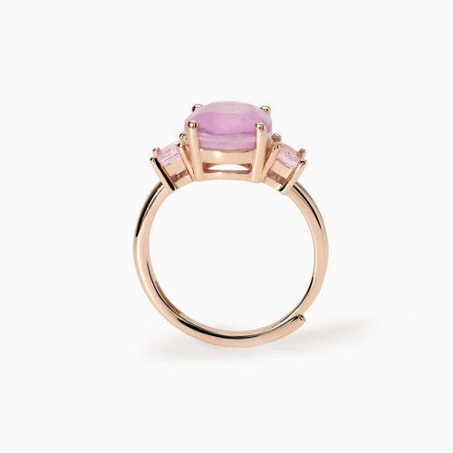 Anello Donna con Fusion Stone Rosa Ovale SANTORINI