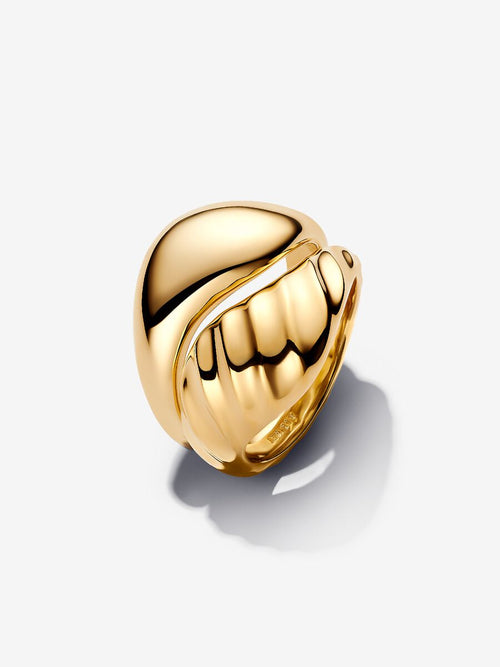 Anello Dune Divisibile Placcatura in Oro 14k - 48 - ANELLO