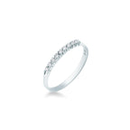 Anello Eternity in Oro Bianco e Diamanti ct. 0,10 - 12 - ANELLI