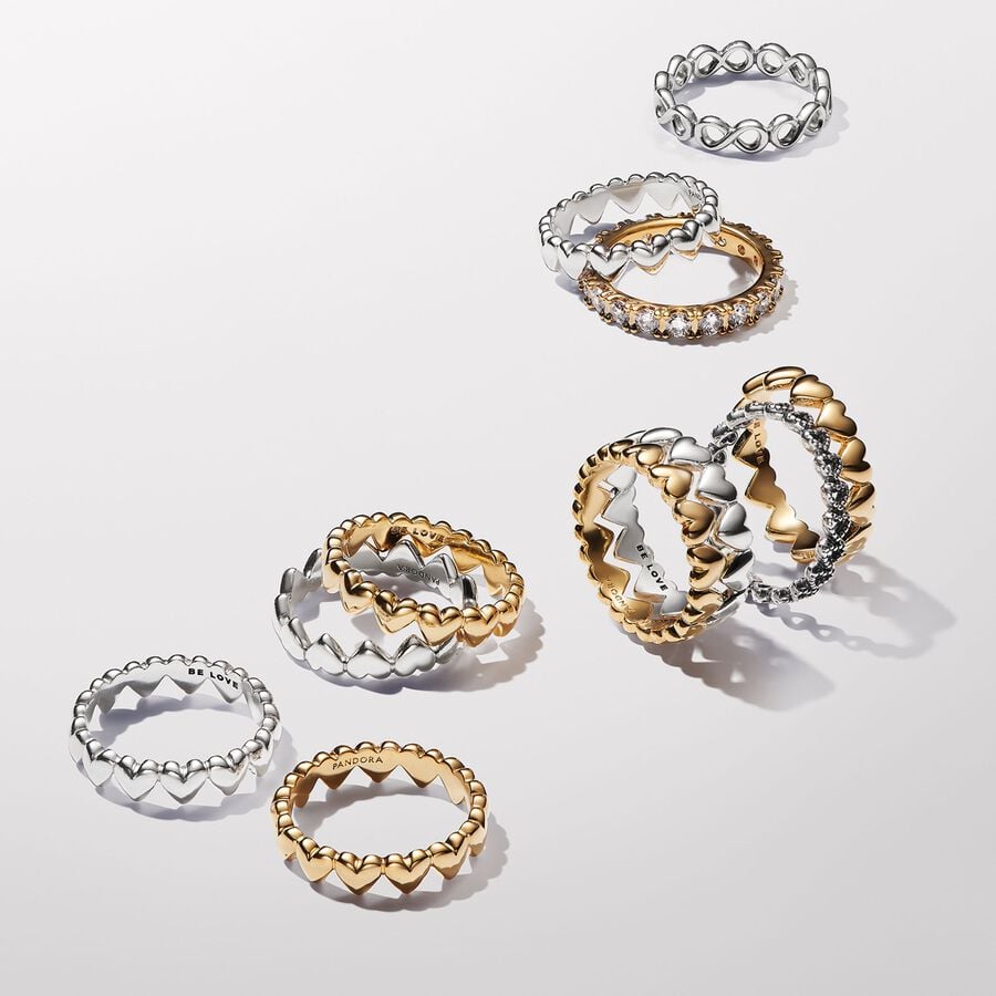 Anello Fascia a Cuori Be Love - ANELLI