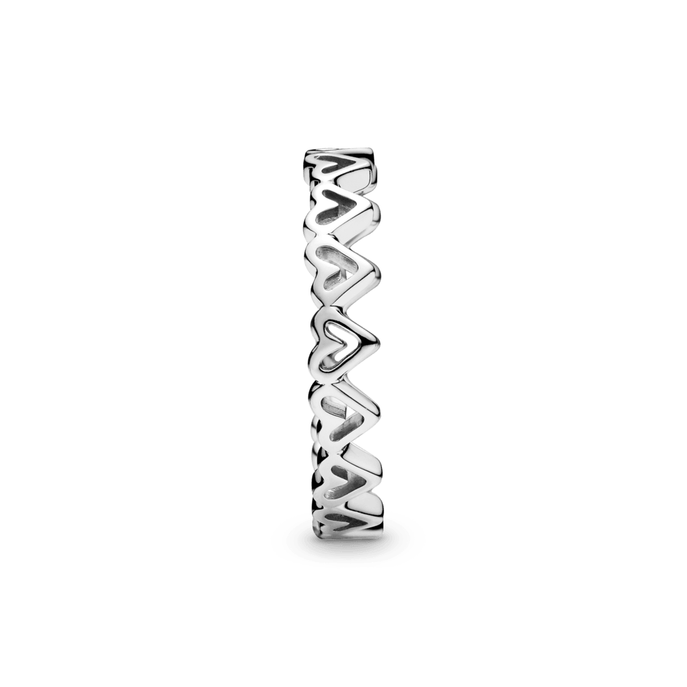 Anello Fascia di Cuori disegnati