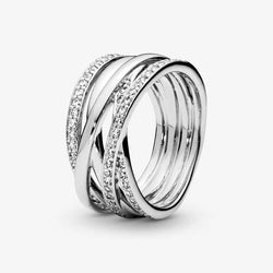 Anello Fascia Intrecciata 64