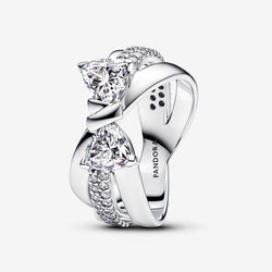 Anello Fascia Intrecciata con Fiocco Luminoso - 48 - ANELLI