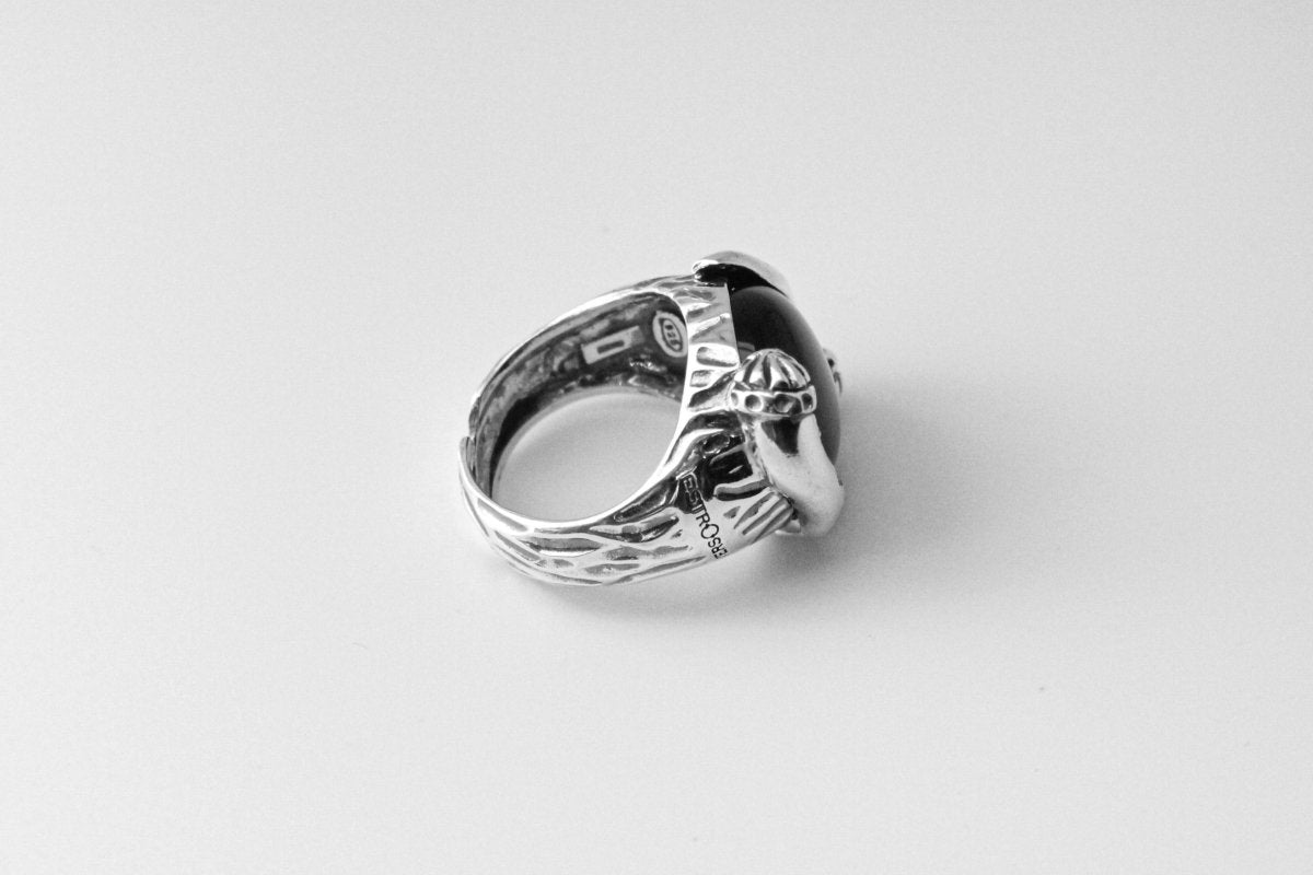 ANELLO FORTUNA CORNO, ONICE