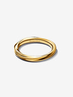 Anello Linea Avvolgente Placcatura in Oro 14k - ANELLI