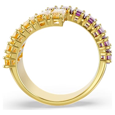 Anello Matrix Taglio misto Multicolore Placcato color oro - ANELLO