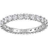 Anello Matrix Vittore Taglio Round Bianco Placcato color argento - ANELLI