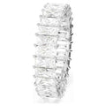 Anello MatrixTaglio baguette Bianco Placcato rodio - 50 - ANELLI