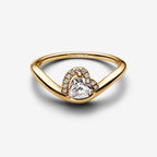 Anello Onda con Cuore Luminoso - ANELLI