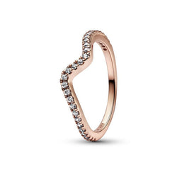 Anello Onda Pietre Luminose 60