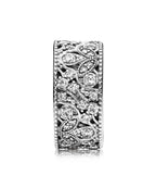 Anello Pandora Fascia Foglie Scintillanti
