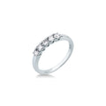 Anello Riviera 5 Diamanti ct. 0.39 - 12 - ANELLI