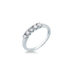 Anello Riviera 5 Diamanti ct. 0.39 - 12 - ANELLI