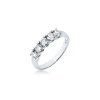 Anello Riviera 5 Diamanti ct. 0.78 - 12 - ANELLI