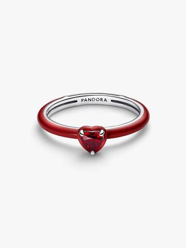 Anello Rosso Chakra Heart Pandora ME Argento Sterling 925 - ANELLO
