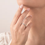 Anello Solitario oro Bianco e Diamanti ct.0.16 - ANELLI