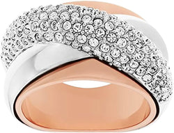 ANELLO SWAROVSKI CON CRISTALLI IN VETRO TRASPARENTE