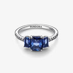 Anello Trilogy Pietre Blu