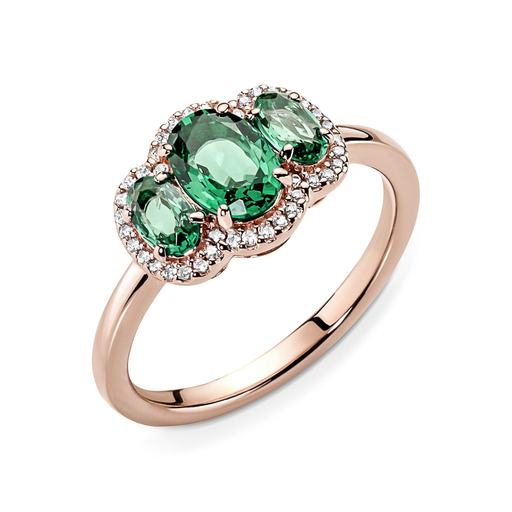 Anello Trilogy Vintage Verde 60