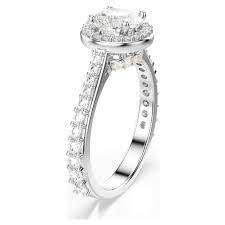 Anello Una Angelic Taglio Round Bianco Placcato color argento - ANELLI