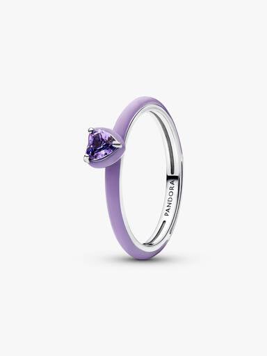 Anello Viola Chakra Heart Pandora ME Argento Sterling 925 - 48 - ANELLO