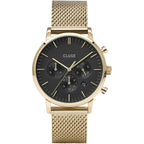 Aravis Chrono Mesh Black, Gold Colour