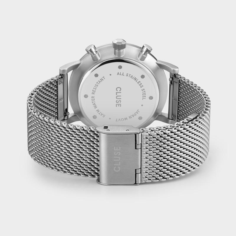 Aravis Chrono Mesh Blue, Silver Colour