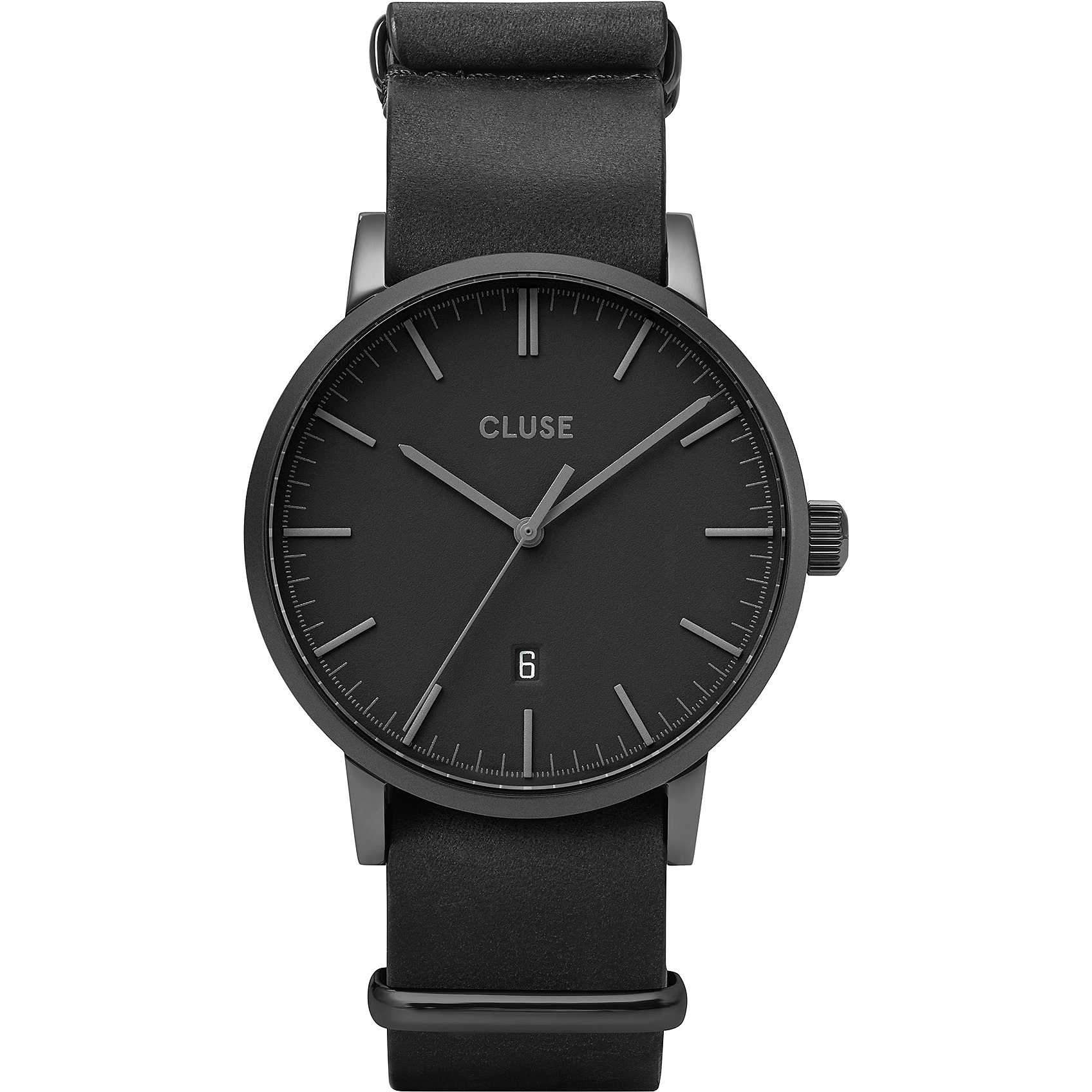 Aravis Nato Leather Full Black