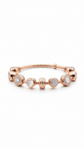 Bracciale charm oro rosa