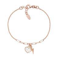 Bracciale Amore Fulmine e Cuore Rose'