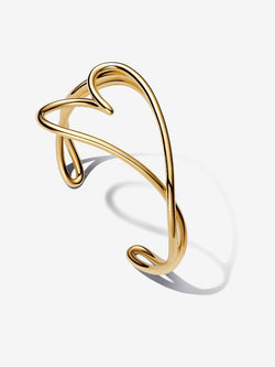 Bracciale Aperto Cuore Linea Sinuosa - 16 CM - BRACCIALE