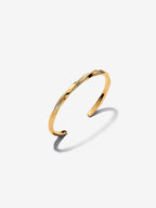 Bracciale Aperto Linea Avvolgente Placcatura in Oro 14k - 1 - BRACCIALE