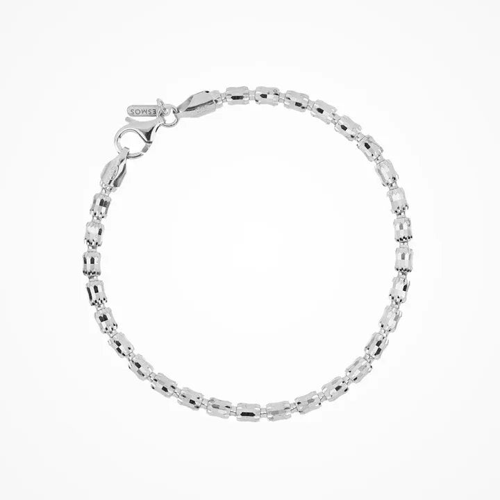 Bracciale Barrel Crystal 3 Argento