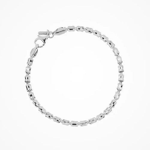 Bracciale Barrel Crystal 3 Argento