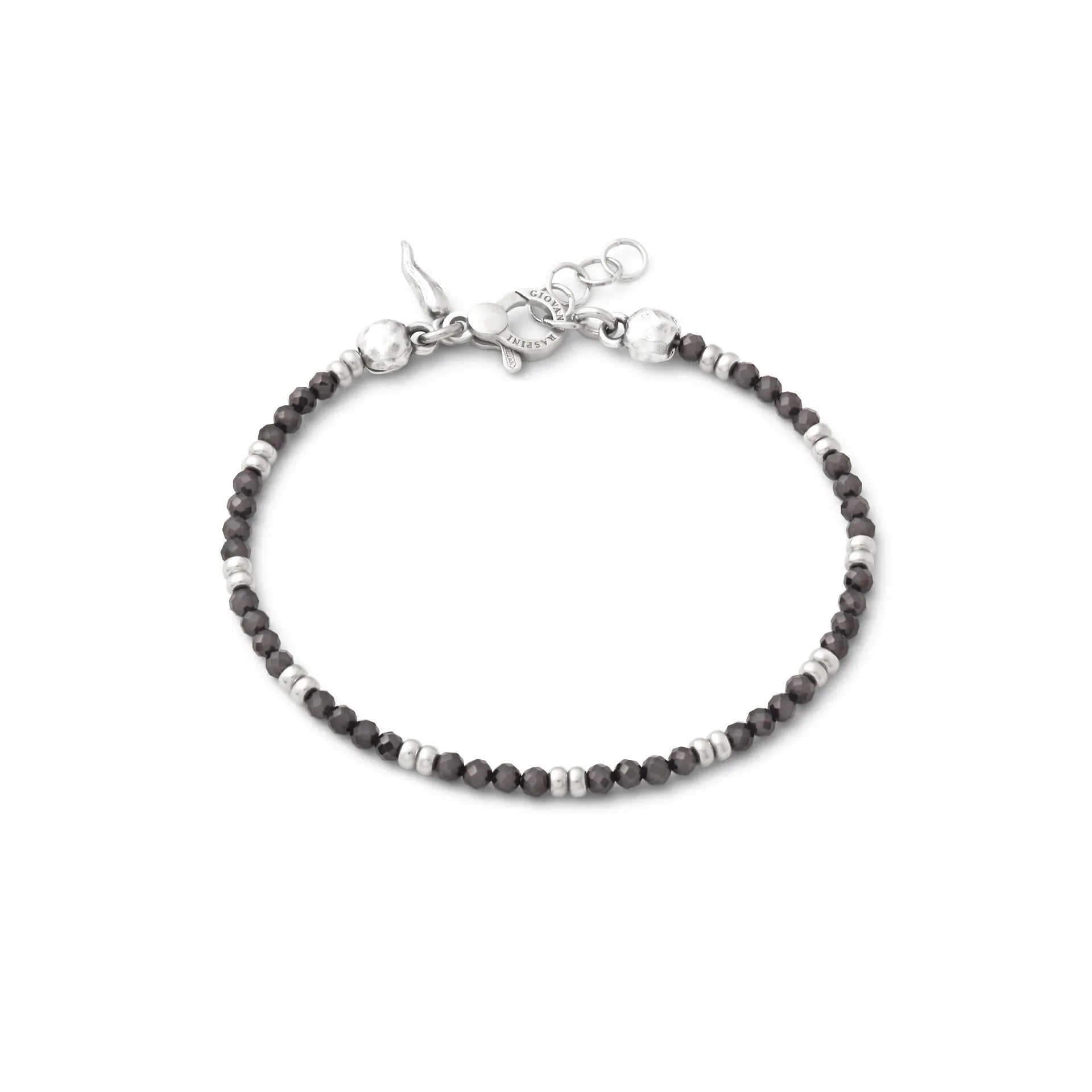 Bracciale Beat Giovanni Raspini in Argento 925 e Spinello Nero - M 20 cm - BRACCIALE