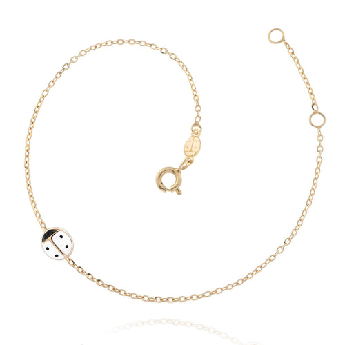 Bracciale Coccinella bianca