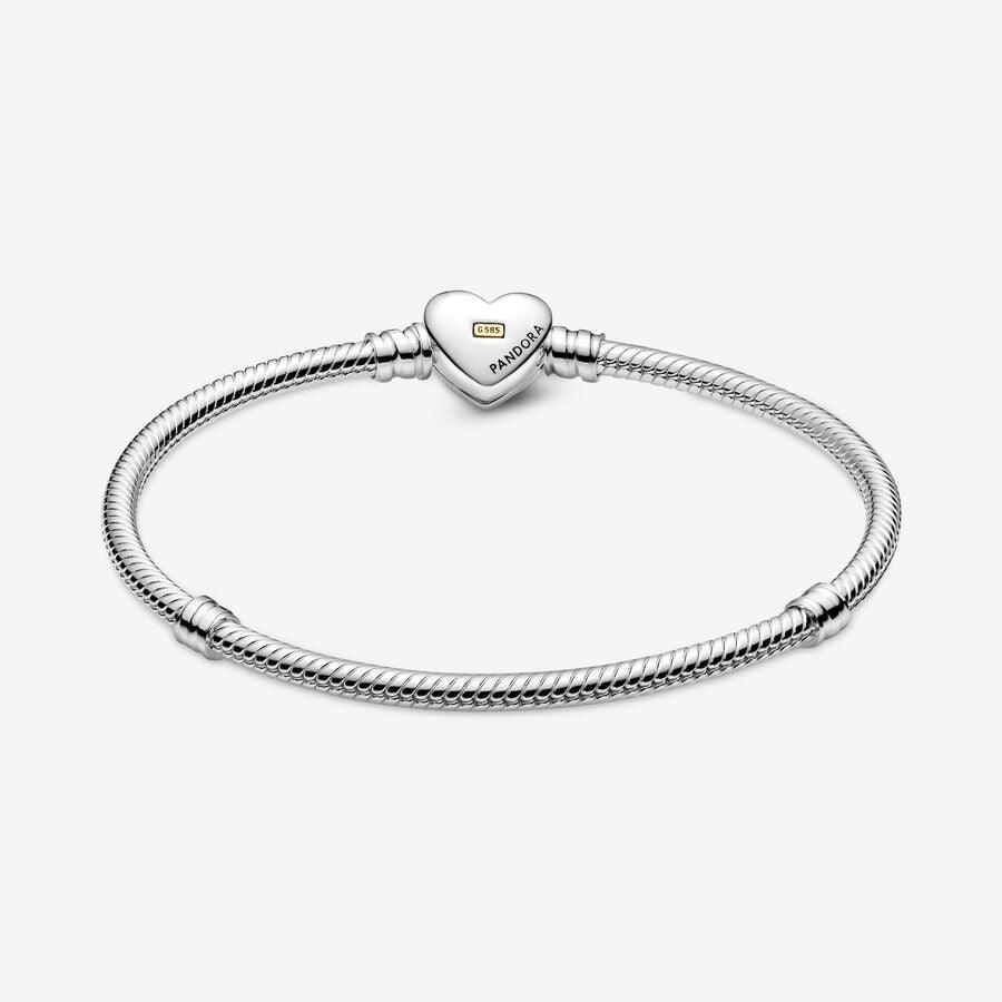 Bracciale con Chiusura a Cuore Dorato