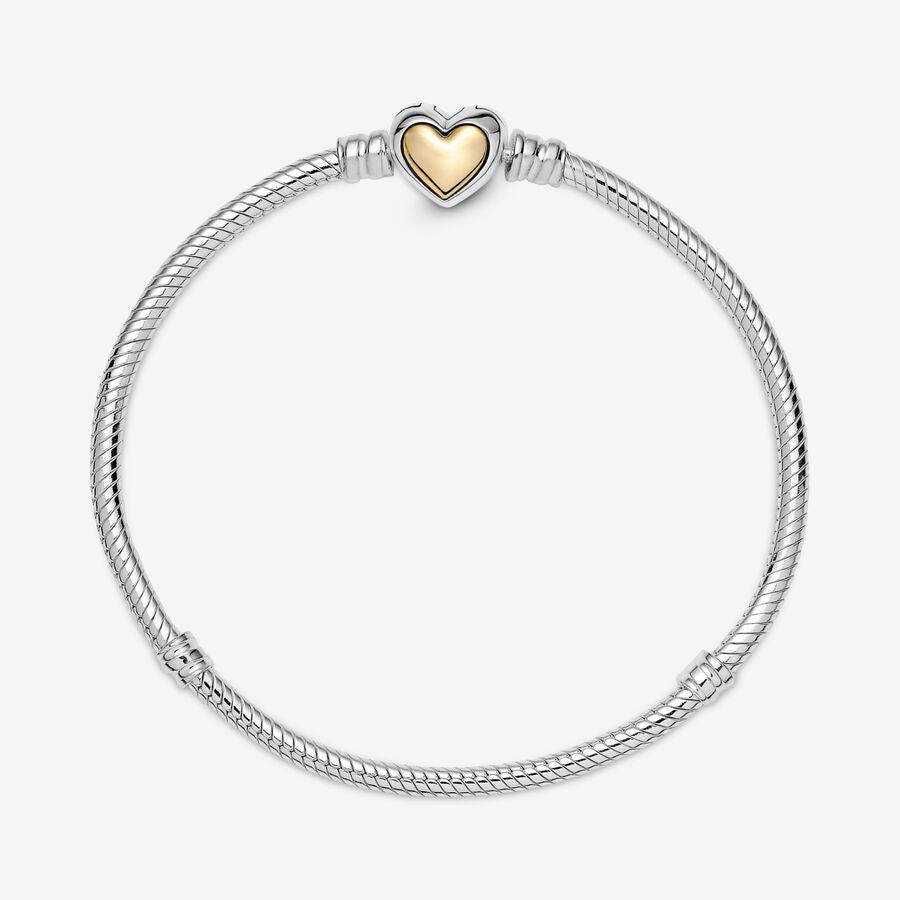 Bracciale con Chiusura a Cuore Dorato