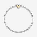 Bracciale con Chiusura a Cuore Dorato