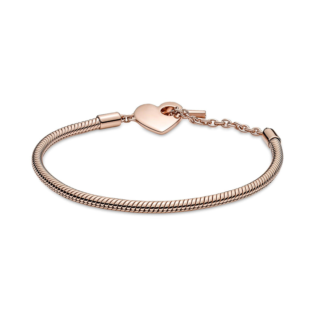 Bracciale con Chiusura a T e Cuore
