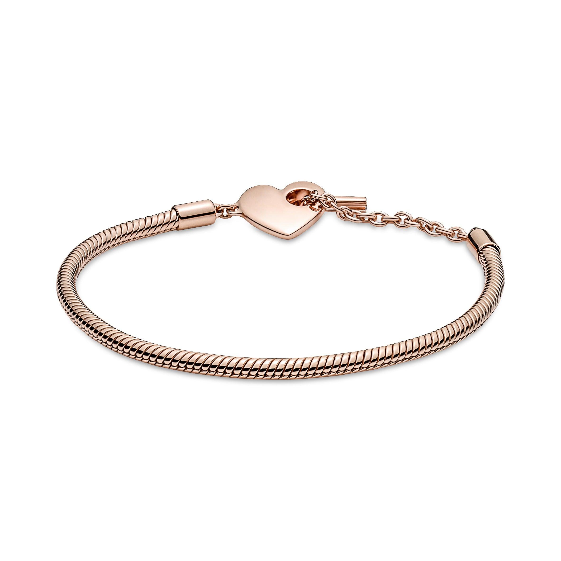 Bracciale con Chiusura a T e Cuore