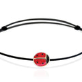 Bracciale cordino Coccinella rossa